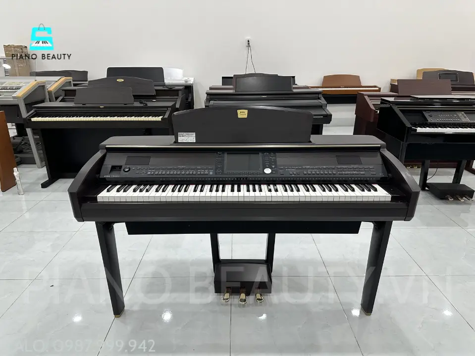 Đàn Piano Điện Yamaha CVP407 – Clavinova Cao Cấp, Bàn Phím Gỗ Tự Nhiên Yamaha