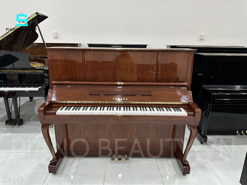 Đàn Piano Cơ Yamaha W106 Nhập Khẩu Nhật Bản | Thiết Kế Chân Cong Châu Âu, Âm Thanh Mạnh Mẽ Sang Trọng Yamaha