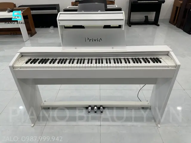 Đàn Piano Điện Casio PX-770WE – Thiết Kế Trắng Sang Trọng, Cảm Giác Phím Chân Thực Cho Người Học Piano