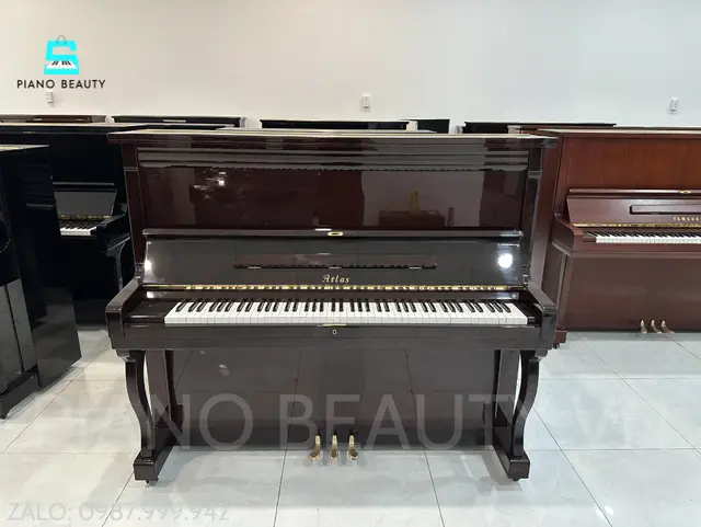 Đàn Piano Cơ Atlas No.340 Chính Hãng Nhật Bản | Upright Piano Cao Cấp Với Âm Thanh Mạnh Mẽ, Nội Lực