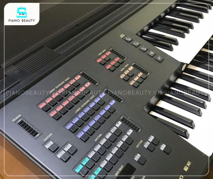 Đàn 2 tầng Electone Yamaha EL200 trang bị các nút điều khiển được sắp xếp trực quan