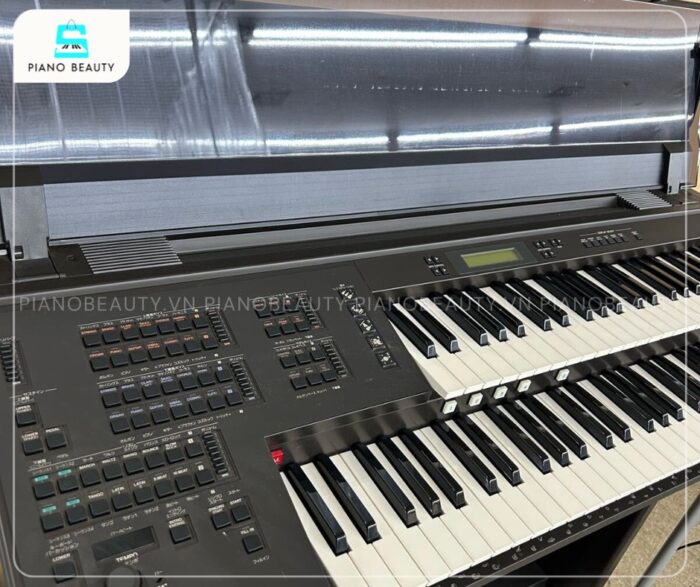 Đàn 2 tầng Electone Yamaha EL27 có sự kết hợp giữa hai tầng bàn phím (upper và lower keyboard)