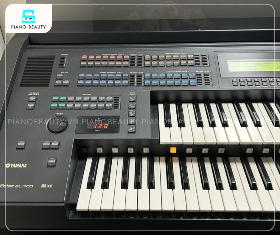 Đàn 2 tầng Electone Yamaha EL700 trang bị 20 phím nguồn âm AWM và FM 210W