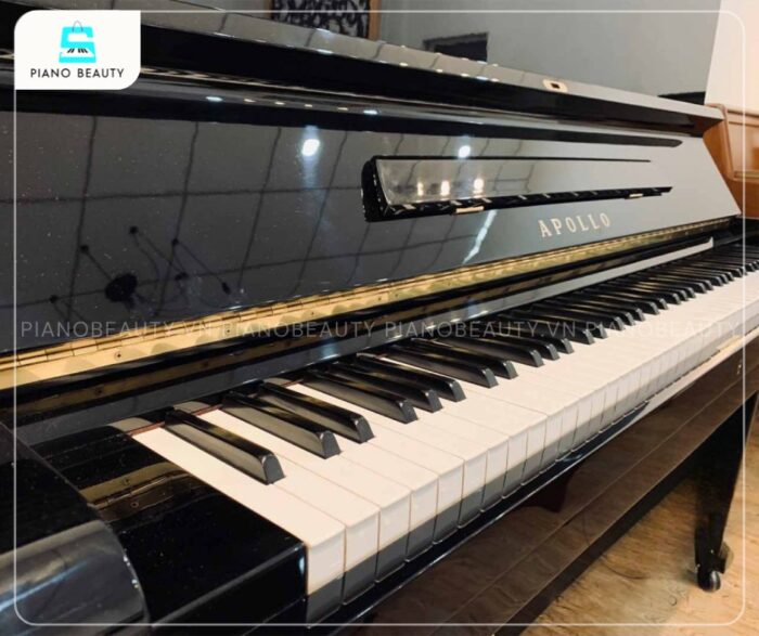 Đàn Piano Apollo A330 có bàn phím được cấu tạo từ vật liệu Acrylic