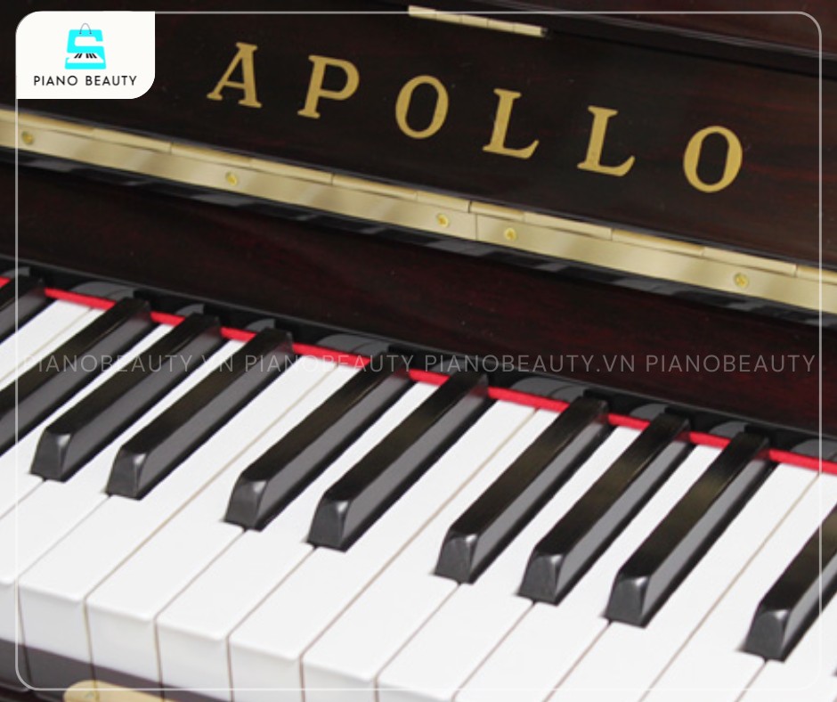 Đàn Piano Apollo RU80 có chất liệu phím làm từ gỗ tự nhiên bền đẹp