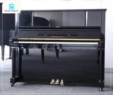 Đàn Piano Apollo SR65B mang phong cách thiết kế upright piano truyền thống