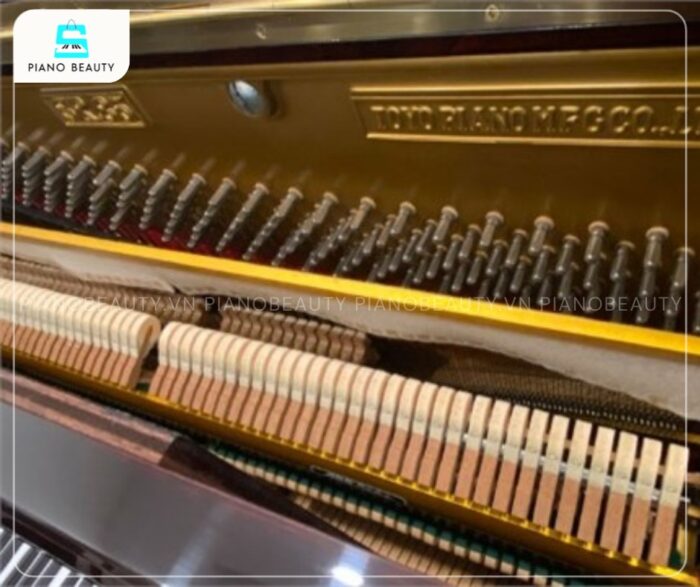 Đàn Piano Apollo SR85W trang bị hệ thống búa đàn từ gỗ ép lông cừu