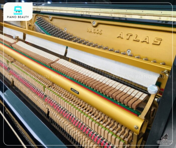 Đàn Piano Atlas NA305 có búa đàn được làm từ gỗ bọc lông cừu