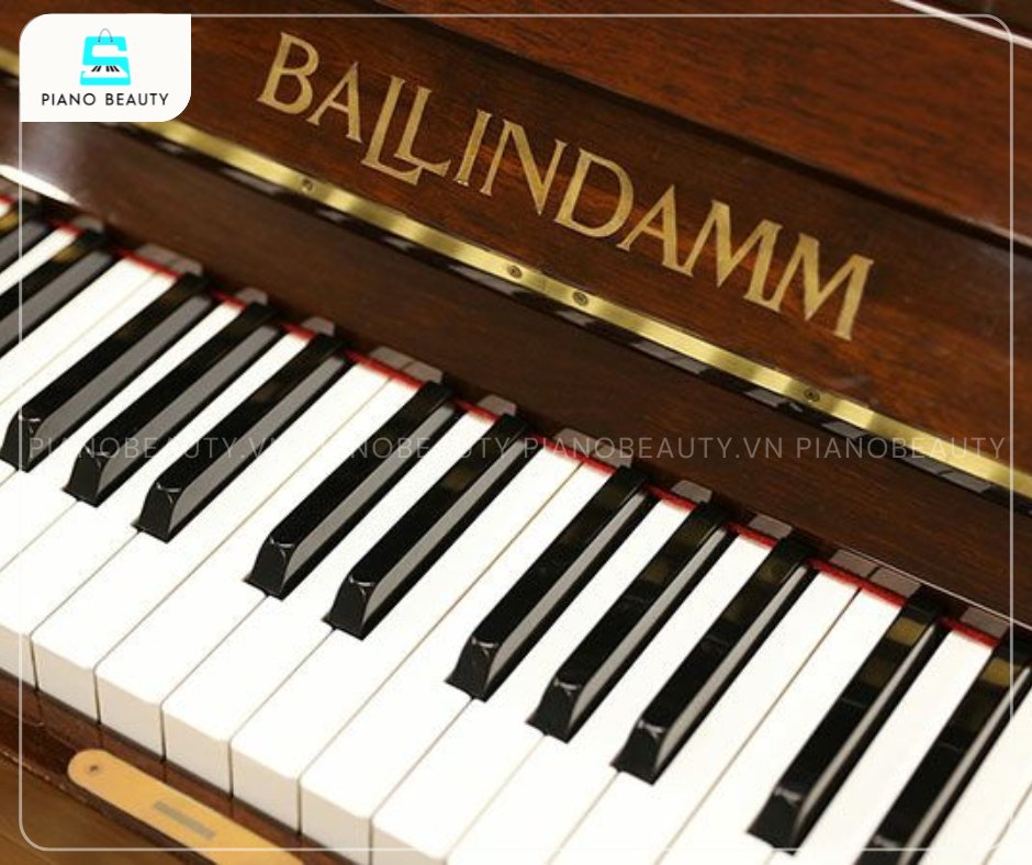 Đàn Piano Ballindamm B133 sở hữu 88 phím đàn làm từ chất liệu cao cấp