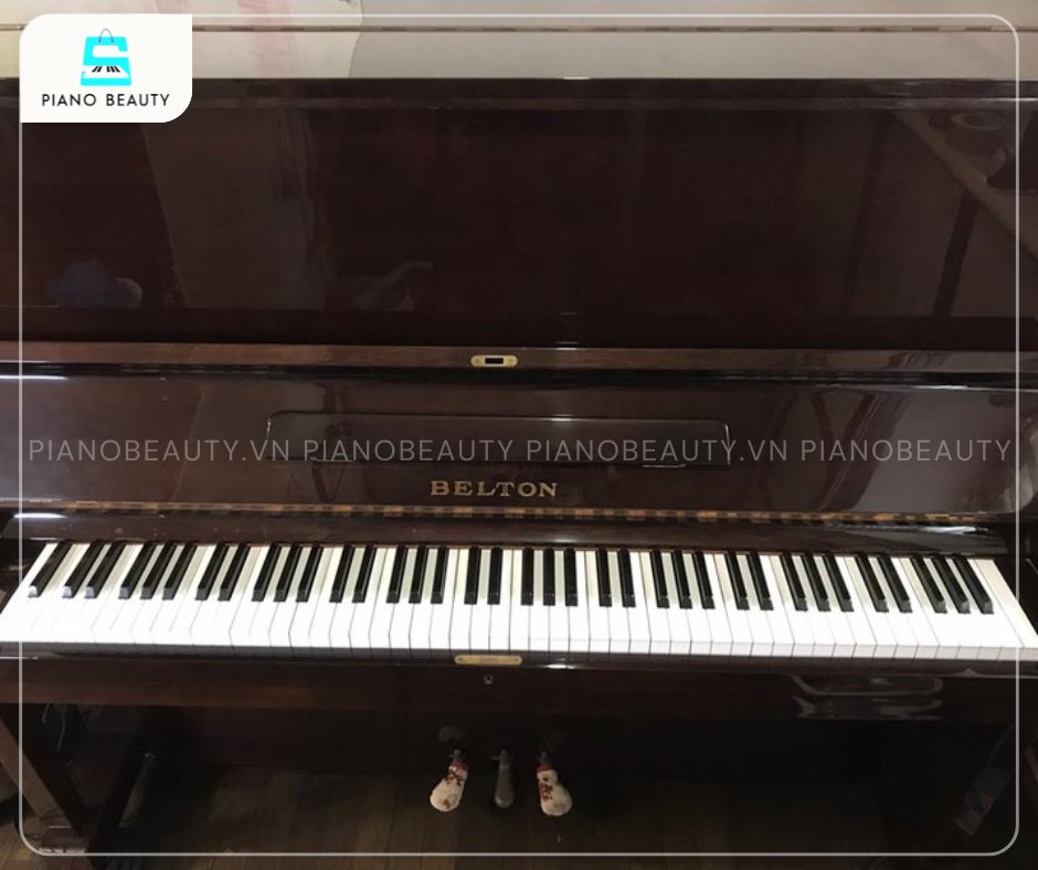 Đàn Piano Belton FU33 có chất liệu phím bằng gỗ Spruce phủ Phenolic Resin
