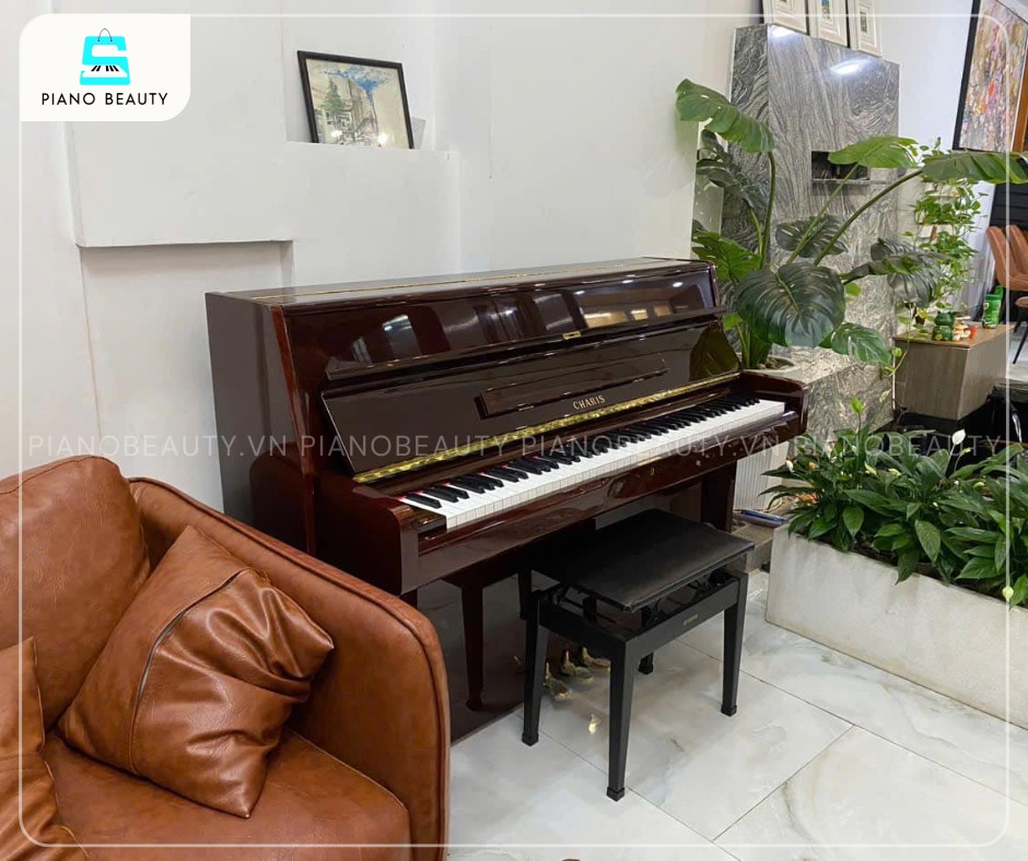 Đàn Piano Cơ Charis AH10 được chế tác với kiểu dáng sang trọng, dễ dàng hòa nhập và tôn vinh mọi không gian nội thất