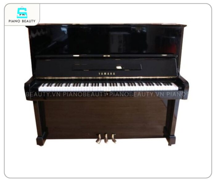 Đàn Piano Diapason 125C được hoàn thiện bằng vỏ gỗ nguyên khối vững chắc và lớp sơn bóng bẩy