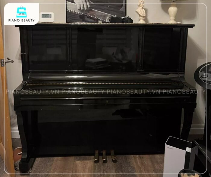 Đàn Piano Diapason 132A có dáng vẻ thon gọn, tinh tế