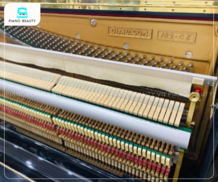 Đàn Piano Diapason 132CE có búa đàn được làm từ 80-85% lông cừu