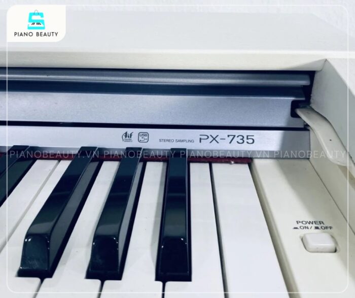 Đàn Piano Điện Casio PX735BK thiết kế nhỏ gọn 88 phím nặng cảm ứng như piano cơ