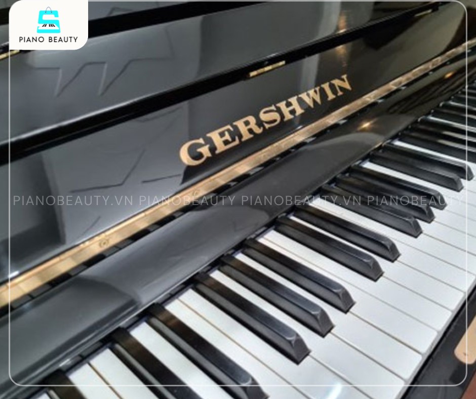 Bàn phím của đàn Piano Gershwin NO 500B được thiết kế tinh xảo, mang lại độ nhạy cao