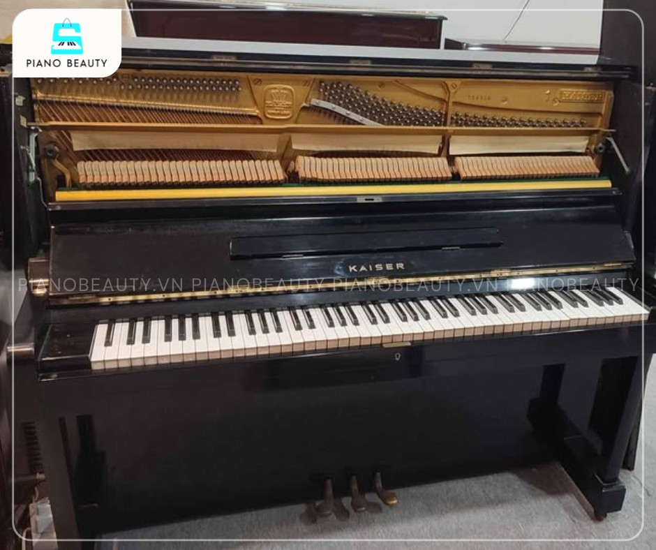 Đàn Piano Kaiser K1 toát lên vẻ sang trọng đặc trưng của phong cách Châu Âu