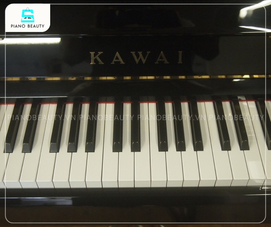 Đàn Piano Kawai BS1A với bàn phím mang đến cảm giác chạm phím êm ái và chân thực