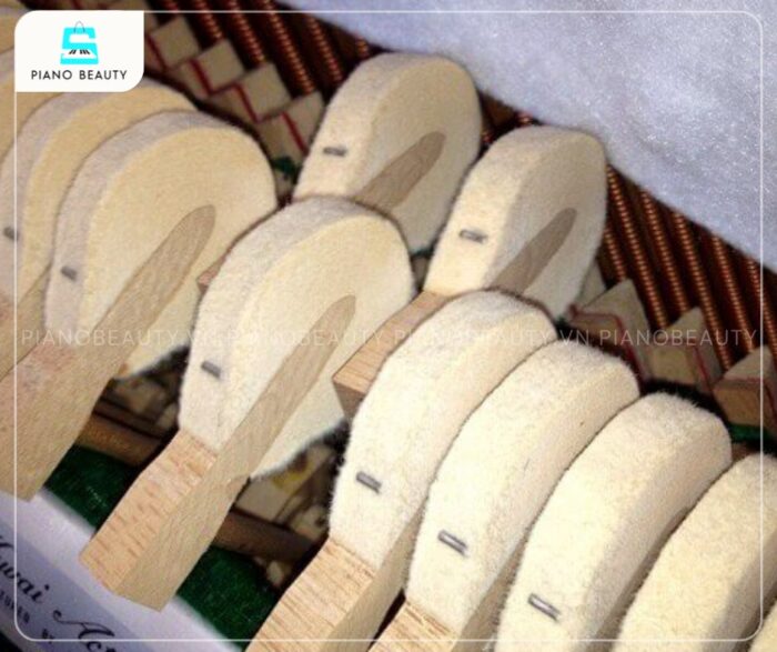 Đàn Piano Kawai CX5H trang bị búa đàn bọc nỉ cao cấp