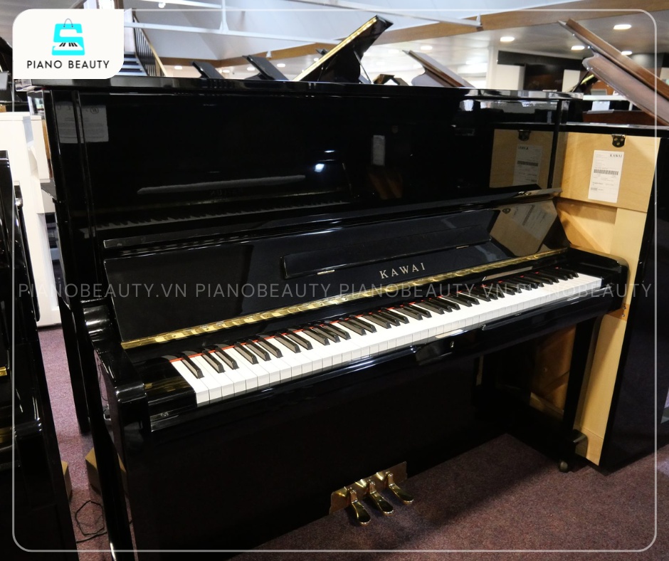 Đàn Piano Kawai DS60 mang phong cách thiết kế upright truyền thống