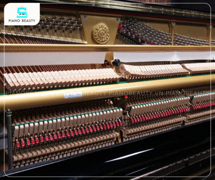 Đàn Piano Kawai DS70 có búa đàn làm từ gỗ gụ và bọc nỉ hai bên