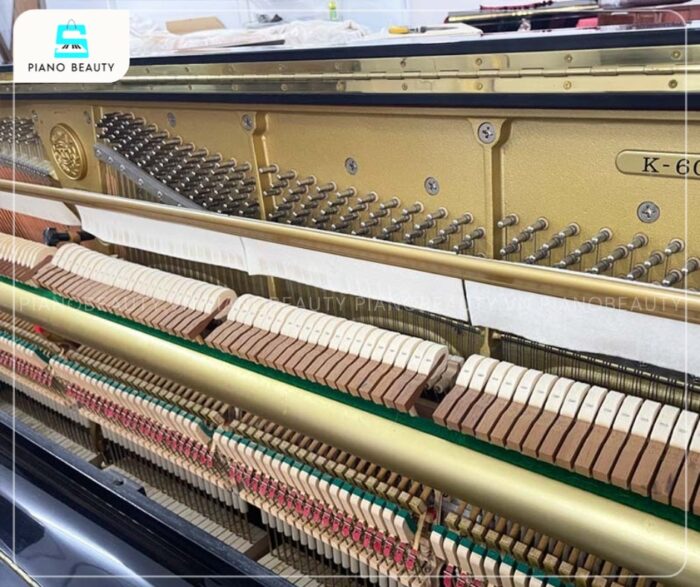 Đàn Piano Kawai K60 sơ hữu dây đàn và búa đàn chất lượng