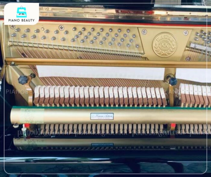 Đàn Piano Kawai K71 trang bị búa đàn được làm từ gỗ gụ bọc nỉ