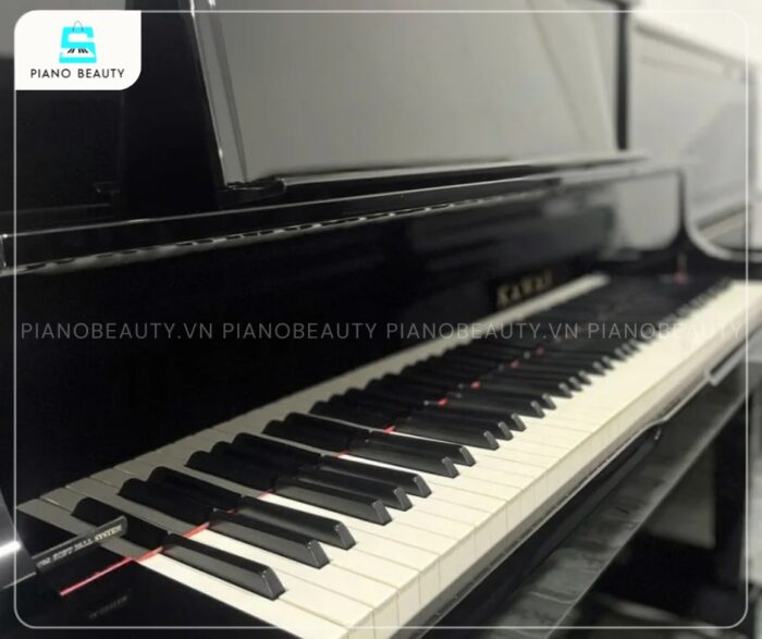 Đàn Piano Kawai K71 có chiều dài phím được tối ưu hóa