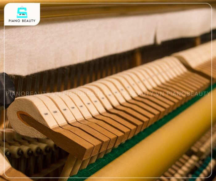 Đàn Piano Kawai KL32WG có hệ thống bộ máy cơ hoạt động trơn tru, ổn định