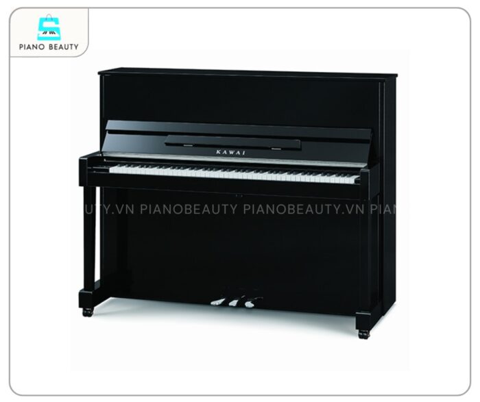 Đàn Piano Kawai ND21 có lớp hoàn thiện màu đen bóng bẩy
