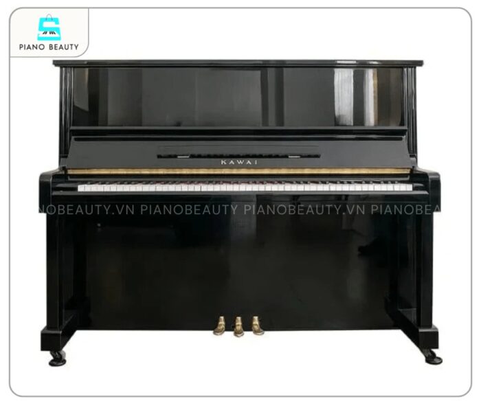 Đàn Piano Kawai NS15 mang vẻ vững chãi với những đường nét góc cạnh