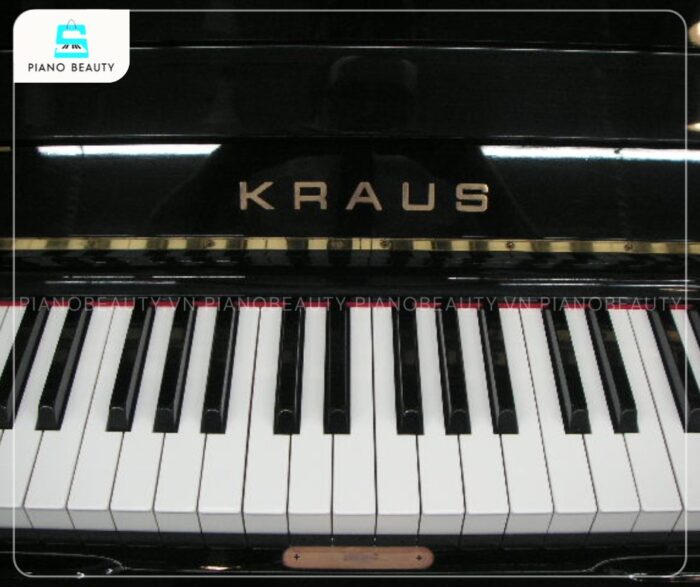 Đàn Piano Kraus U127 có bàn phím mang lại cảm giác chơi chân thực