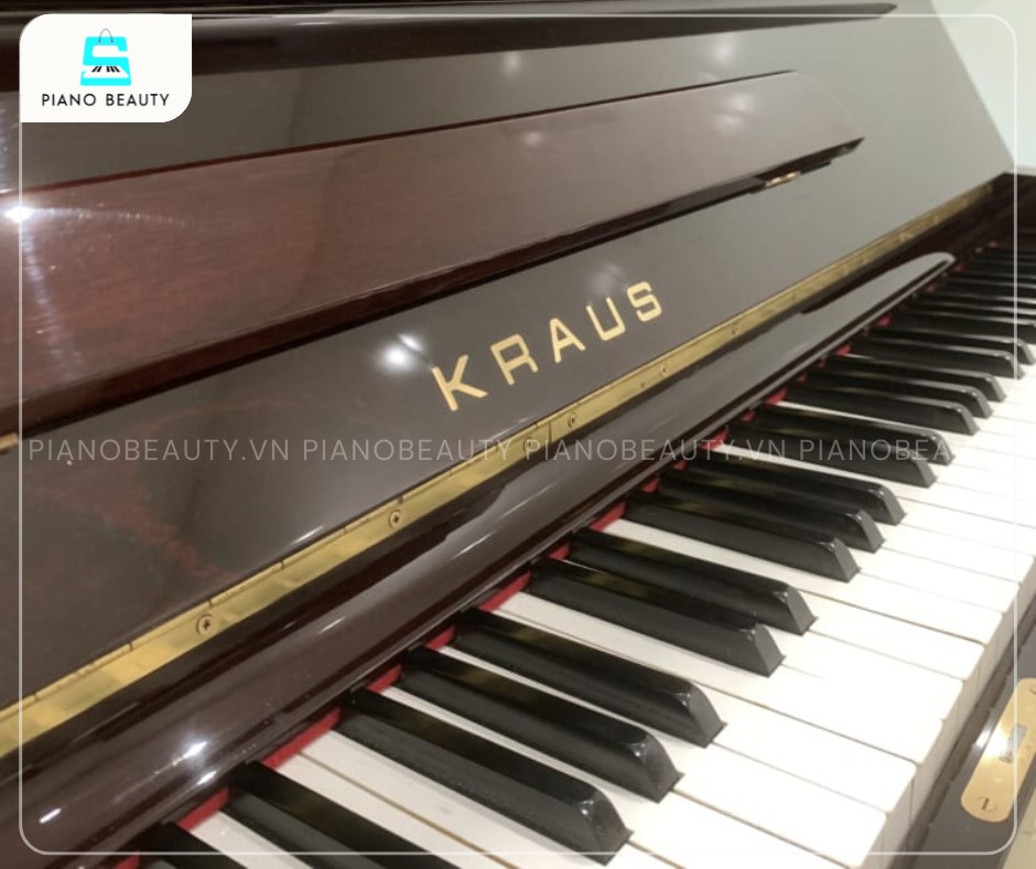 Đàn Piano Kraus U130 trang bị bàn phím của bao gồm 88 phím tiêu chuẩn