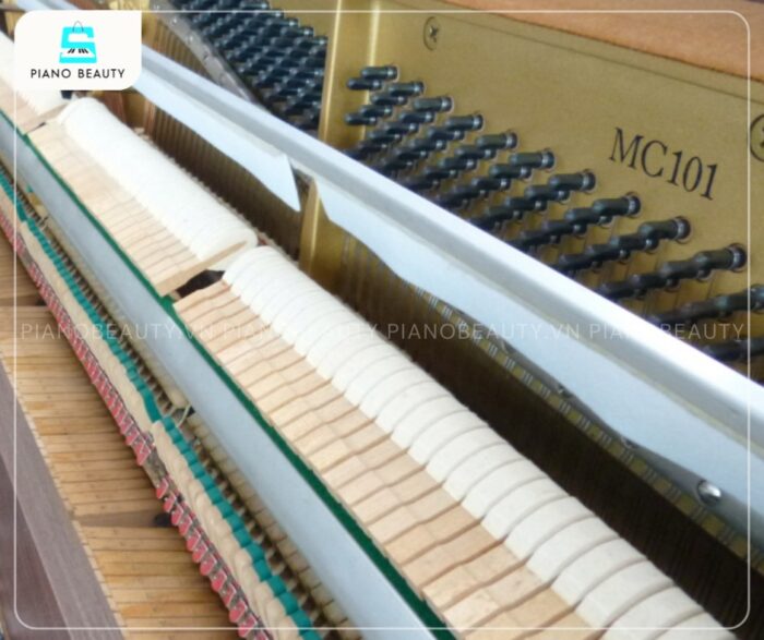 Đàn Piano Yamaha MC101 có hệ thống búa đàn bền và cao cấp