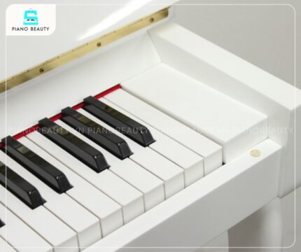 Đàn Piano Yamaha MC202 có bàn phím sử dụng công nghệ Acrypet cho phím trắng và phenol cho phím đen