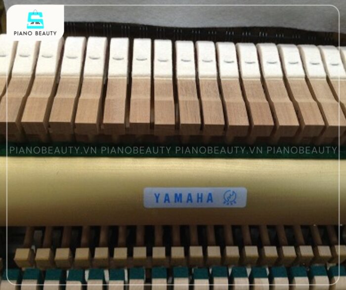 Đàn Piano Yamaha W106BM có búa đàn bọc lông cừu cao cấp, W106BM kiến tạo nên dải âm thanh phong phú, hài hòa