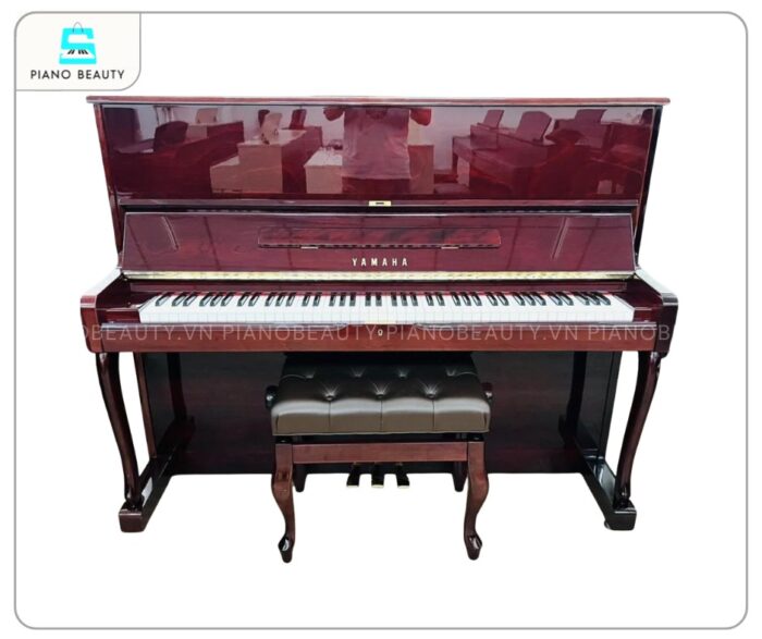 Đàn Piano Yamaha W108B sở hữu phong cách thiết kế độc đáo
