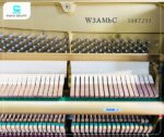 Đàn Piano Yamaha W3AMhC có búa đàn gỗ được bọc nỉ cao cấp