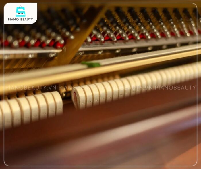 Đàn Piano Yamaha WX1AWn trang bị búa đàn được bọc nỉ cao cấp, góp phần tạo ra âm sắc ấm áp