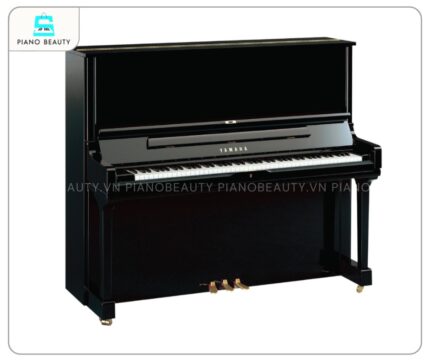 Đàn Piano Yamaha YU3 có lớp sơn đen bóng Ebony Polish sang trọng