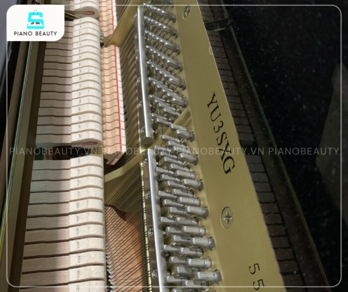 Đàn Piano Yamaha YU3SXG trang bị búa đàn được chế tác từ 100% lông cừu tự nhiên