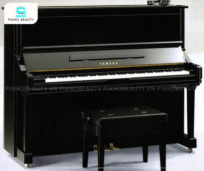 Đàn Piano Yamaha YU3SXG có bề mặt hoàn thiện Ebony Polish màu đen bóng