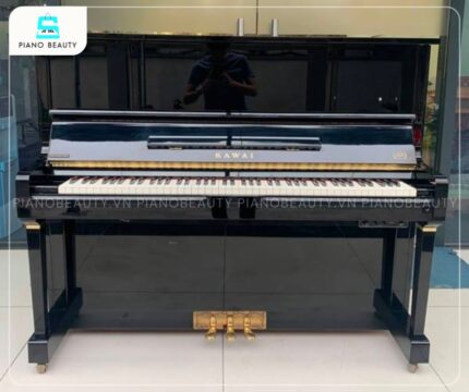 Piano cơ Kawai K55 nổi bật với thiết kế upright truyền thống