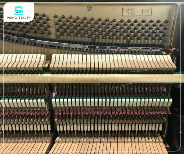 Bộ máy đàn bền bỉ và chắc chắn của piano Kawai KU1D