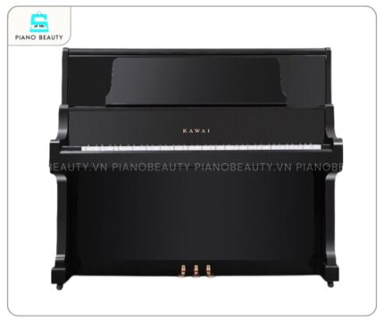 Đàn piano Kawai US70 thiết kế sang trọng với màu đen bóng