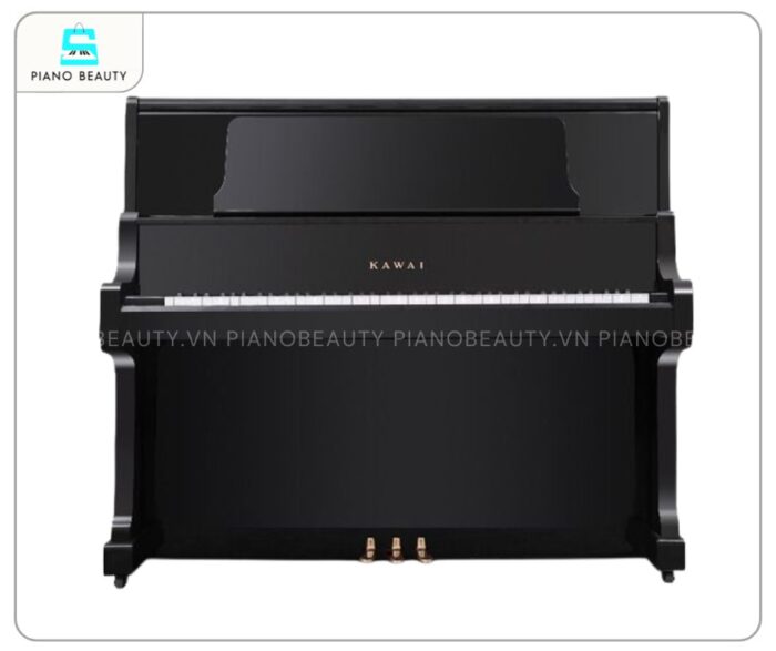 Đàn piano Kawai US70 thiết kế sang trọng với màu đen bóng