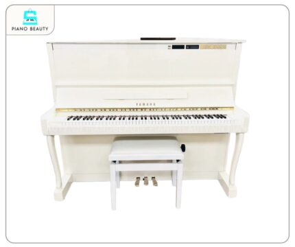 Đàn piano cơ Yamaha MX200 màu trắng hiện đại và sang trọng