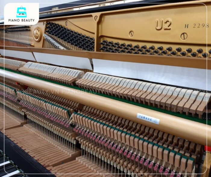 Đàn Piano Yamaha U2H có hệ thống búa đàn được làm từ gỗ bọc nỉ