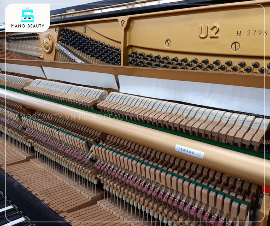 Bộ máy đàn chắc chắn của piano Yamaha U2H