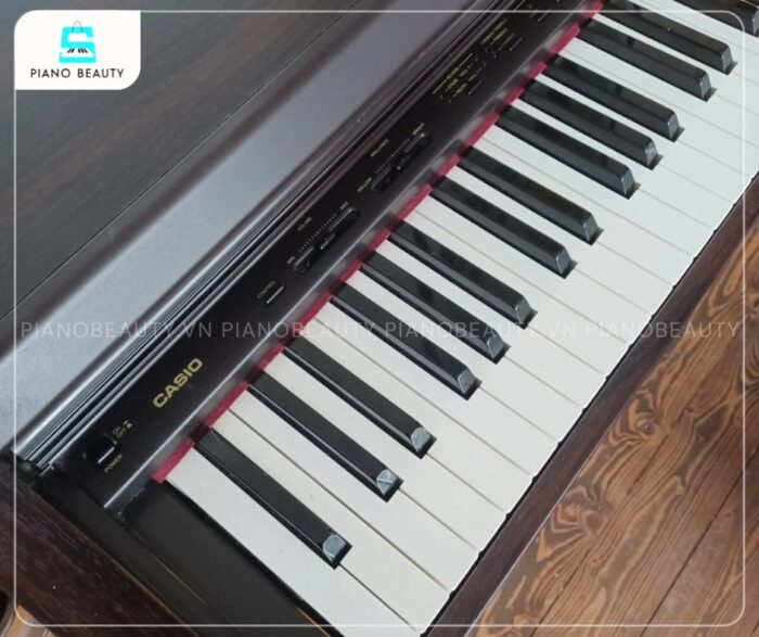 Piano điện Casio AP21 trang bị bàn phím có khả năng cảm ứng 3 mức độ nhạy